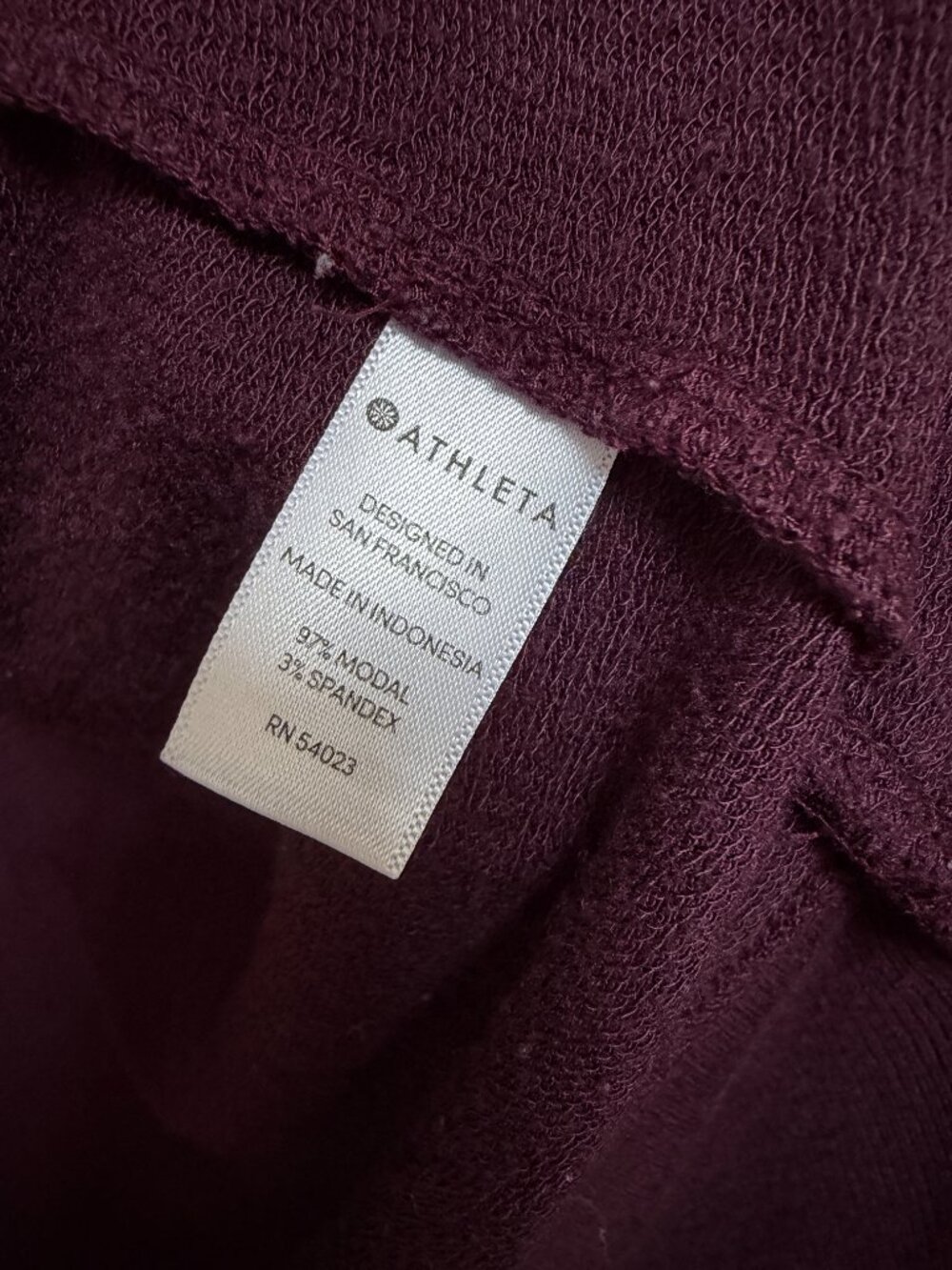 Athleta Pranayama Wrap Cover Up cardigan sweater large spiced cabernet wine - Picture 3 of 5